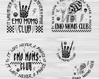 Emo Moms Club Svg Png, Motherhood Png, Emo Moms Skeleton Png, Mama Png, Elder Emo, Mothers Day Gift, Emo Mama Png, Mom Life
