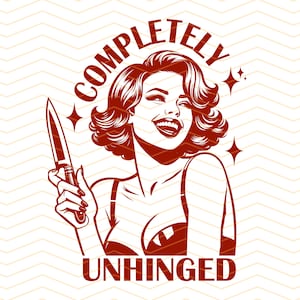 Helt ohämmade png svg, retro ohämmade flicka png, trendig vintage retro rolig design för grafiska t-shirts, rolig mental hälsa png, svg bild 2