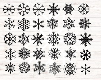 Snowflakes Svg Png, Christmas Ornaments, Snow flake svg, cut file,clipart, snowman Cricut svg, Santa, bundle, winter svg, Christmas