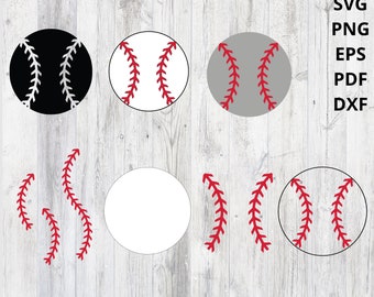 Baseball SVG PNG | Baseball SVG für Cricut Cutter| Baseball-Svg-Png| Baseball Silhouette Design |dxf eps pdf svg png Dateien