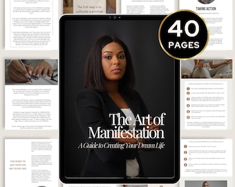 Manifestation Guide Ebook: Law of Attraction, Vision Board (Digital Download)