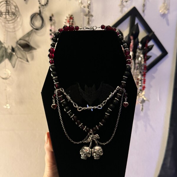 Bloody Cherry Necklace / Kirsch Kette Rot