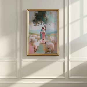 Christian Wall Art Set of 10, Jesus Bible Scene Gallery Wall, Neutral Religious Decor Bundle, Christian Printable Wall Art, Faith Home Decor image 6