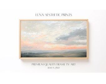 Sunset Landscape Frame TV Art | Sunrise Horizon Digital Download | Modern Minimalist Nature Artwork for Samsung Frame TV