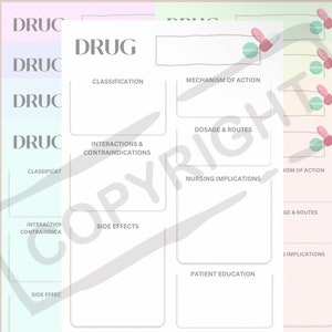 Nursing Pharmacology Drug Template Nursing Study Guide Nursing Notes Nursing Pharmacology Drug Template Nursing Study Guide Nursing Notes