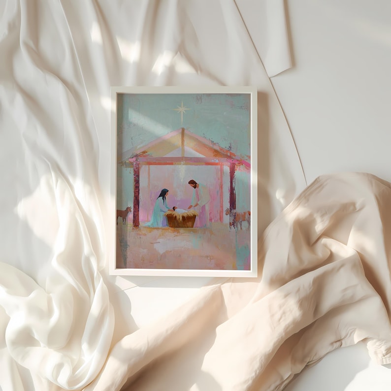 Christian Wall Art Set of 10, Jesus Bible Scene Gallery Wall, Neutral Religious Decor Bundle, Christian Printable Wall Art, Faith Home Decor image 9