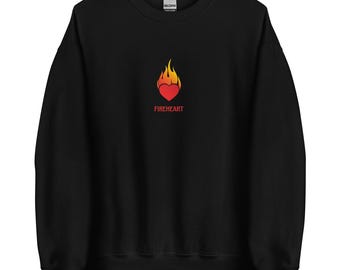 Fireheart Sweatshirt | Throne of Glass-Inspired Apparel | Cozy Book Lover’s Gift
