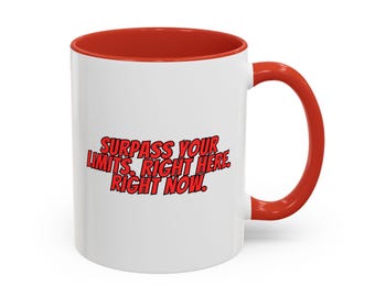 Surpass Your Limits Mug | Anime-Inspired Motivational Coffee Cup