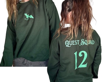 Quest Squad Sweatshirt | Onyx Storm-Inspired Apparel | Fantasy Book Lover’s Hoodie