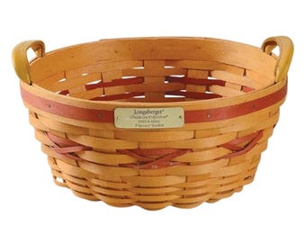 Longaberger Julkollektion 1999 Popcornkorg
