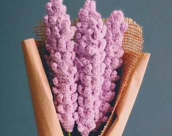 Lavender flower. Crochet. Mother’s day gift.
