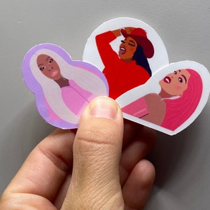 Süße Megan Doja & Rico Nasty Sticker