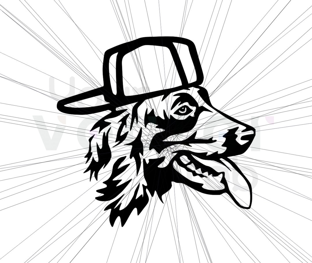 Boykin Dog With Backwards Hat SVG Digital Download Etsy