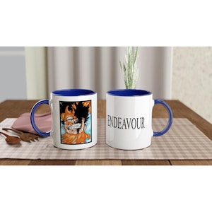 Endeavor Mug | My Hero Academia Mug | MHA Coffee Mug | Anime Mug | 11oz Ceramic Colored Inside Mug | Gift for Anime Fans
