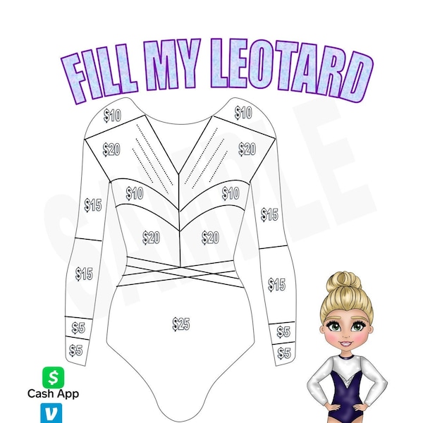 Fill my Leotard Fundraising Sheet