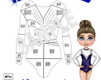 Fill my Leotard Gymnast Form - 350.00