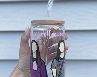 Gilmore iced coffee glass cup