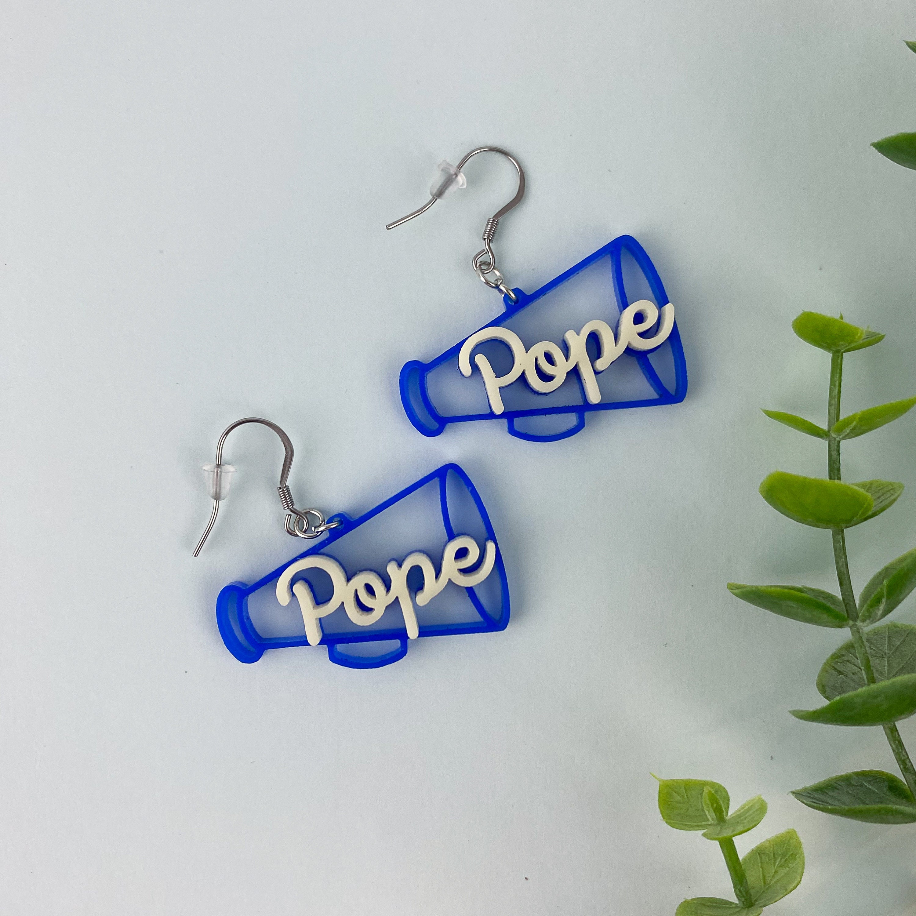 Customized Cheer Megaphone Earrings for Cheerleaders and Family Etsy