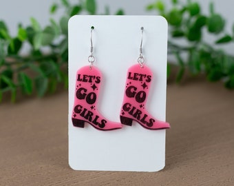 Let's Go Girls | Earrings | Keychain | Cowboy Boot