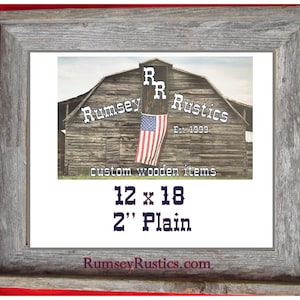 12 x 18 plain rustic barnwood barn wood distressed beach primitive reclaimed upcycled picture photo frame 12X18