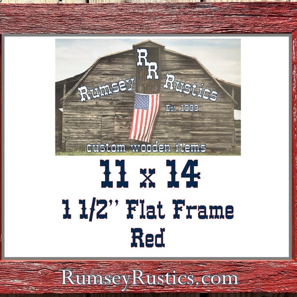 11 x 14 red color washed rustic barnwood barn wood primitive reclaimed picture photo frame 11X14 white turquoise blue green brown black