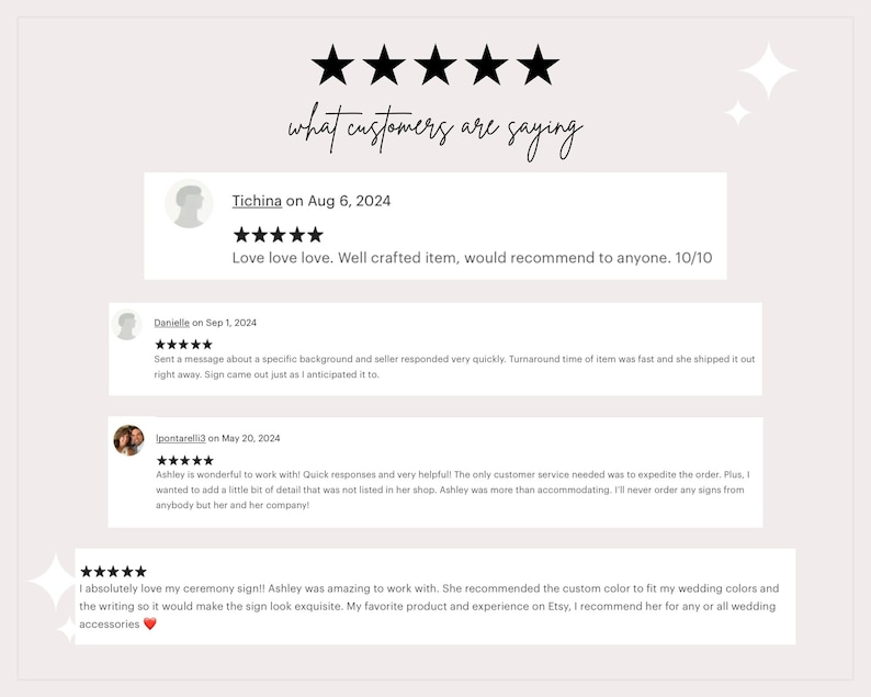 a screen shot of a website with five stars on it