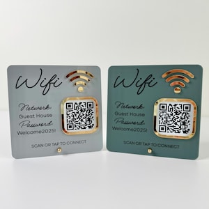Airbnb VRBO Vacation Rental WiFi Plaque