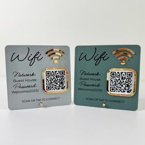 Airbnb VRBO Vacation Rental WiFi Plaque