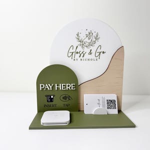 Square Reader Holder with Business Card - Payment Stand