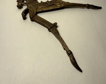 cortador de nueces de betel de latón vintage