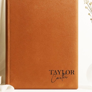 Elegant Monogram Notebook for Professional Women,  Personalized Initial Journal ,Thoughtful Gift for Female Colleagues