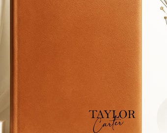 Elegant Monogram Notebook for Professional Women,  Personalized Initial Journal ,Thoughtful Gift for Female Colleagues
