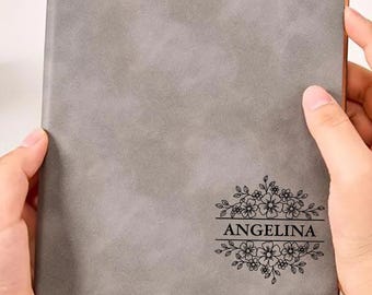 Inspirational Monogram Journal • Custom Motivation Notebook for Daily Growth, Positive Mindset