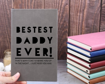 Fathers Day Gifts, Journal Notebook for Fathers, Dad Gift from Daughters, Personalized Journals for Dad, Dad Gift, New Dad Gift, Best Daddy