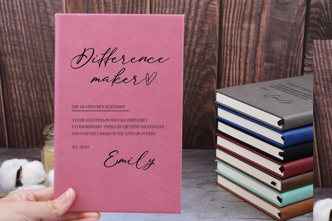 Leader Notebook Personalized Difference Maker Gift - 2026 Journal - Custom Leader ...