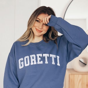 St Maria Goretti Sweatshirt Catholic Saint Collegiate Crewneck Catholic Minimal Crewneck Confirmation Gift Idea Catholic Gift Idea for Her