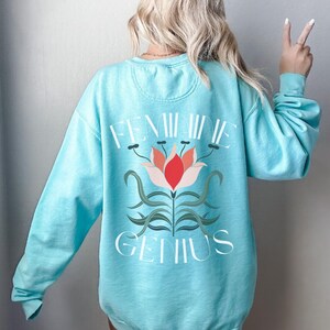 Feminine Genius Catholic Sweatshirt Christian Crewneck for Women Saint John Paul II Inspired Catholic Gift Catholic Apparel Faith Clothes