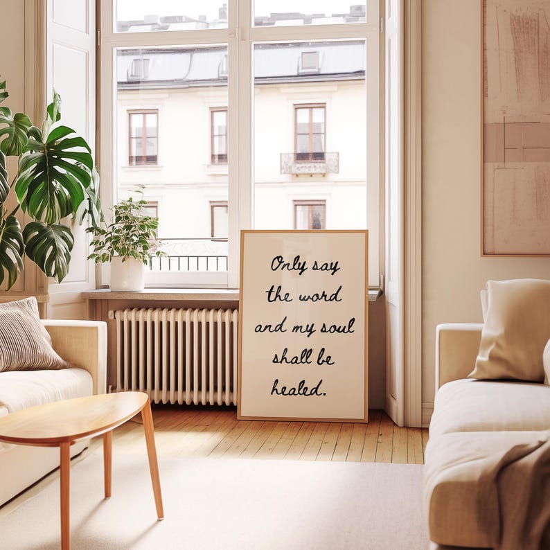 Faith Inspired Catholic Art Digital Download Printable Design Modern Wall Decoration Minimalist Aesthetic Eucharist Mass Quote Inspirational Message Home Decor Element Religious Display Artwork Spiritual Gift Idea Beautiful Typography