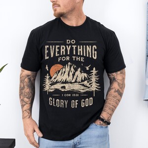 Christian Dad Shirt Bible Tee Christian Men's Shirt Corinthians Verse Shirt Glory of God Unisex T-Shirt Men of Faith Shirt Christian Clothes