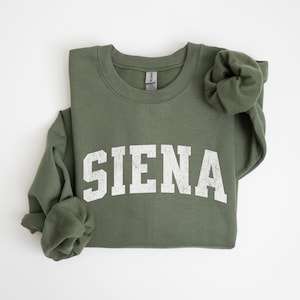 Die Heilige Katharina von Siena Sweatshirt Unisex Heiliges Collegiate Rundhalsausschnitt Katholische Minimale Rundhalsausschnitt Heilige Distressed Sweatshirt Katholische Kleidung