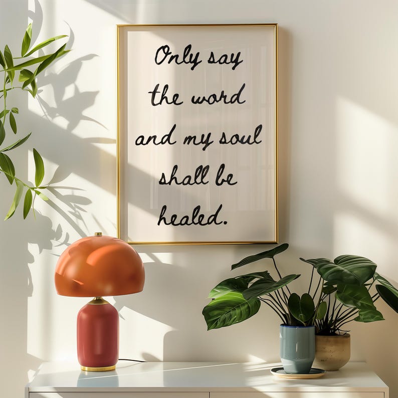 Modern Minimalist Catholic Art Printable Design Digital Download Wall Decoration Eucharist Mass Quote Inspirational Faith Message Home Decor Accent Religious Display Artwork Spiritual Gift Idea Elegant Typography Layout Neutral Color Scheme