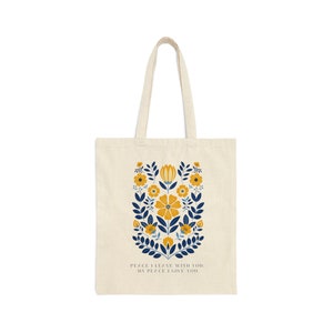 Christian Tote Bag with Bible Verse Scandinavian Style Faith Bag Scripture Tote for Women Bible Study Bag Church Bag Christian Gift for Her image 4