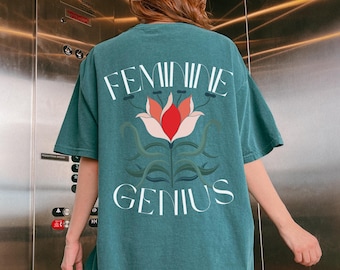 Catholic Feminine Shirt Genius Apparel Traditional Woman Tee Catholic Gift Christian Clothing Faith Inspired Jpii Design Religious Gift Her