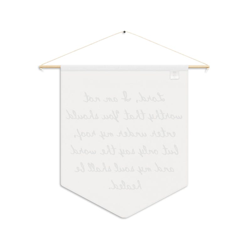 Catholic Mass Quote Pennant Wall Art for Dorm or Catholic School Faith Banner for College Student Gift Catholic Home Sign Godchild Gift Idea image 5