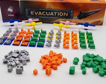 Evacuation Token Komplettset – 131 Teile Token Upgrade – Brettspiel Aufwertung