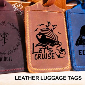 Genuine Leather Handmade Luggage Tag: Star Wars / Disney / Star Wars Luggage Tags Personalized