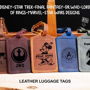 Personalized Leather Luggage Tag, Custom Leather Travel Tag, Handmade Leather Bag Tag, Personalized Travel Gift, Wedding Gift for Couple