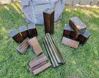 Premium Kubb Set. Viking Chess