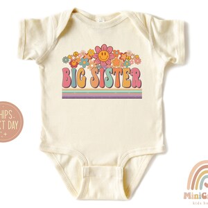 Big Sister Bodysuit, Floral Shirt, New Sis Gift