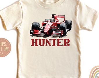 Custom Race Car Shirt, Racing Lover Kids, 100% Cotton